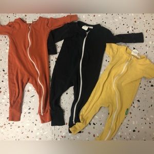 Parade Organic Essential Basic '2-Way' Zipper Romper